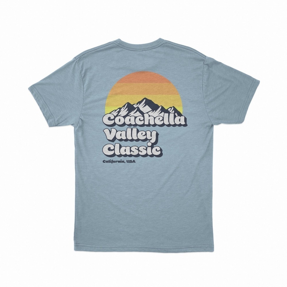 Sunset Retro Summer Coachella Festival Graphic Casual T-Shirt